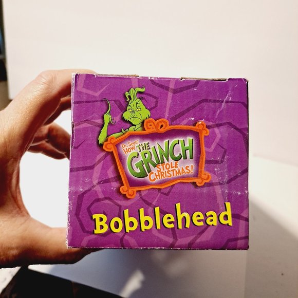 VTG Dr. Seuss How The Grinch Stole Christmas Grinch Bobblehead 2002 by ToySite - Picture 4 of 11
